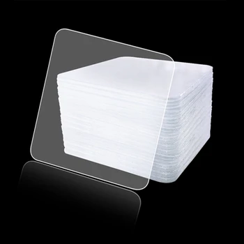 

20 Pcs Double-Sided Strong Transparent Adhesive Hooks Kitchen Wall Door Sticky Kitchen Bathroom Magic Stickers