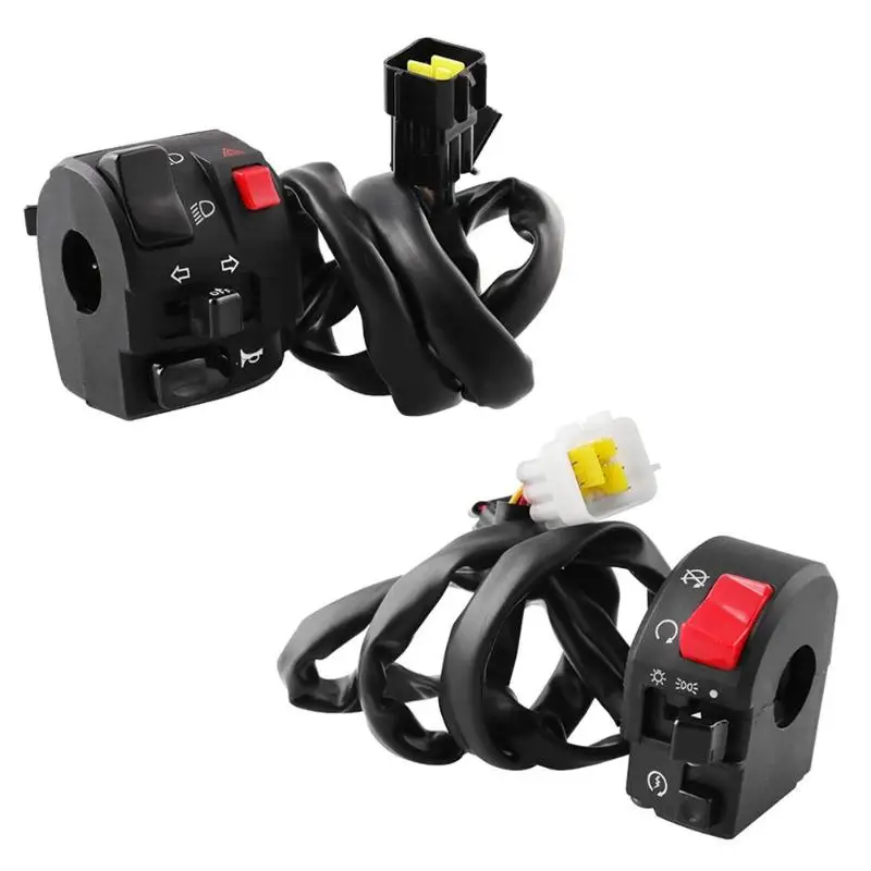 12V 7/" 22 мм мотоциклетные переключатели мотоцикл с роговыми пуговицами поворотов Электрический противотуманная фара светильник старт руль контроллер переключателя
