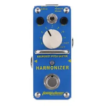 

Harmonizer Harmonist Pitch Shifter Electric Guitar Effect Pedal Mini Single Effect with True Bypass Blue