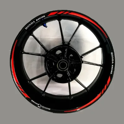Для honda cbr10001000rr 600600r 300R CBR650F мотоциклетные наклейки на колеса Водонепроницаемый Светоотражающие накладки для обода спереди и сзади на заказ внутренний обод - Цвет: A-3