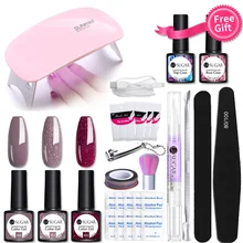 Ur Sugar маникюрный набор 6 Вт УФ светодиодный Лампа для маникюра 3, 6 штук в партии, Комплект гель-лаков для ногтей био-Гели Soak Off Гель Лаки для ногтей сушильная машина инструменты