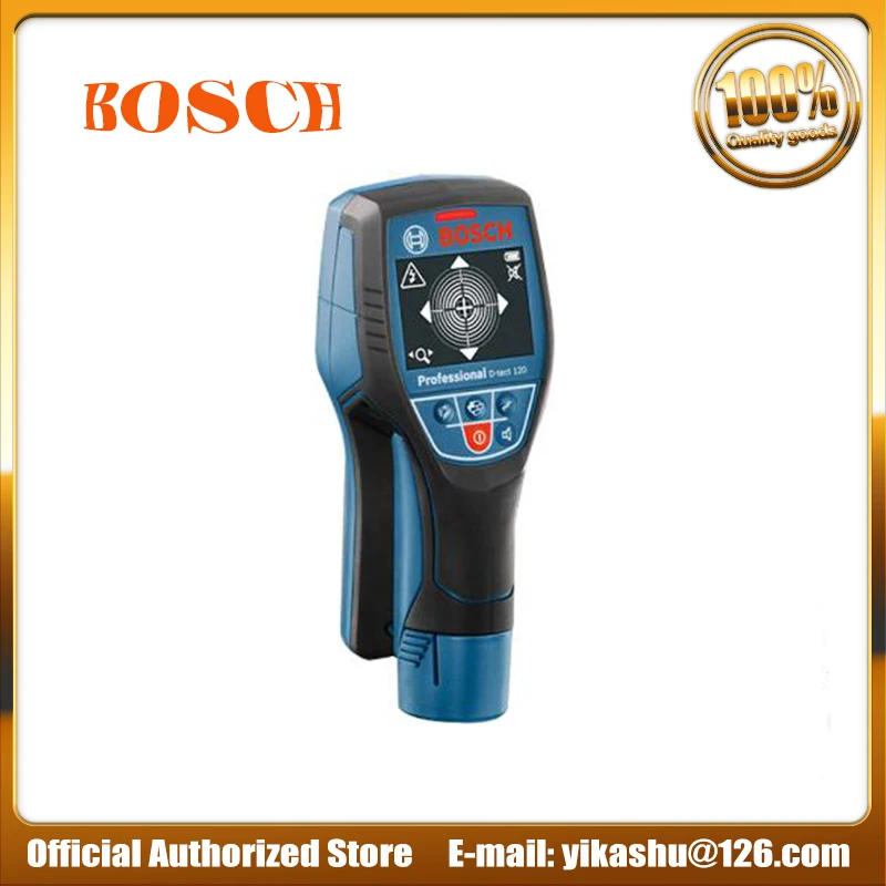 Официальный Bosch D-tect120 детектор Профессиональный de pared y suelo детектор de manguera de madera de кабель de Metal