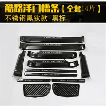 

Car styling for Toyota Land Cruiser LC200 2008-2019 high quality Stainless Steel Door SillScuff Plate/Door Sill Door Sill