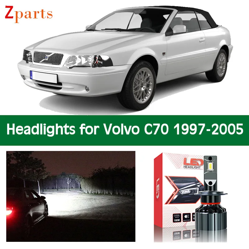 Автомобильные лампы для Volvo C70 1997 - 2005 светодиодный фары s 10000 люмен Canbus лампа