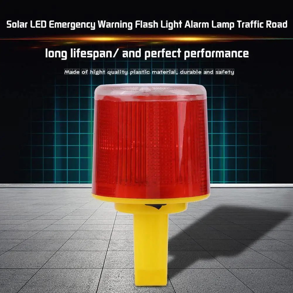 Solar Powered Traffic Warning Light LED Bulb Lamp for Construction Site Harbor Road Emergency Lighting indicator Li H6Z5 | Автомобили и