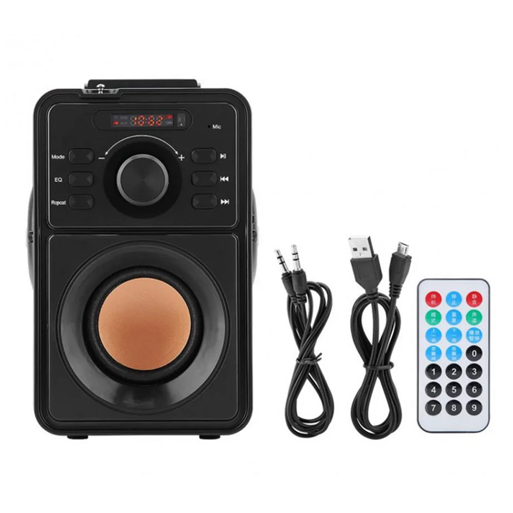 Handheld Wireless Stereo Bluetooth V4.2+ EDR Speaker Portable Subwoofer MP09 Handheld Bluetooth Speaker