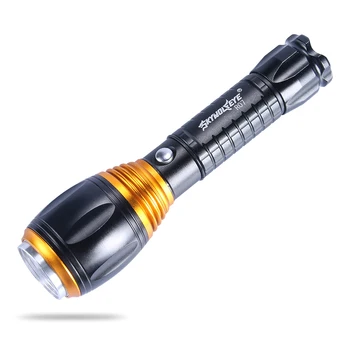 

Rechargeable Portable Super Bright LED Flashlight Aluminum Alloy Head Torch