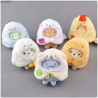 9cm Kawaii Japanese Sumikko Gurashi Corner Bio Plush Keychain Pendants Toys new Stuffed Cloak Animals Lovely Bag Xmas Doll Gift 2