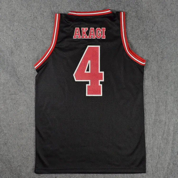 N4 black Dunk ханамичи сакураги Косплэй костюм футболка SHOHOKU Баскетбол Rukawa акаджи, каэде, спортивный жилет Ryouta Мияги топы с принтом - Цвет: N4 black