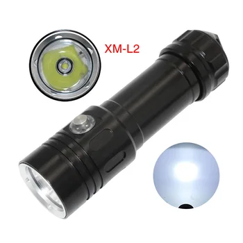 

Max 1000lm Rechargeable diving dive torch Light with Push Switch Waterproof 50m LED Flashlight for Diving D008