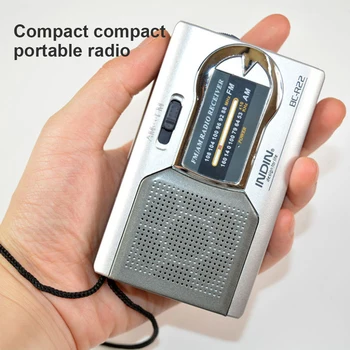 

Mini Portable Radio Handheld Digital AM/FM Telescopic Antenna Radio Receiver for Walking Travelling