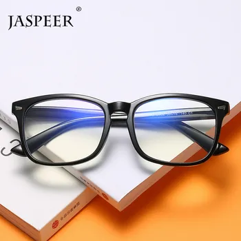 

JASPEER Retro Anti Blue Reading Glasses Women Dual-Use Vintage Rectangle Frames Square Men Presbyopic Eyewear +150 +200 +300