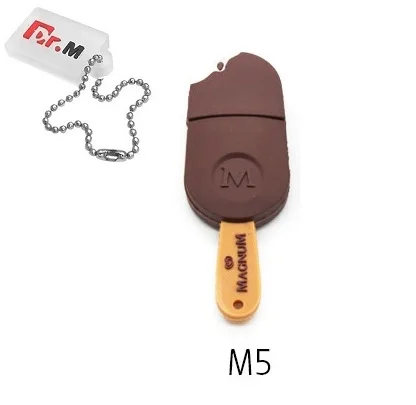 M5 Забавный Usb флеш-накопитель, 16 ГБ, мультяшная суши-карта памяти, 4 ГБ, 8 ГБ, 32 ГБ, Usb диск, мороженое, 128 ГБ, креативная реальная емкость, флеш-накопитель - Цвет: M5