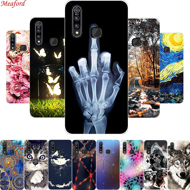 

For VIVO Z5x Case 6.53" Silicone Soft TPU Phone Case For Vivo Z5x Case For Vivo Z1 Pro Back Cover Z1Pro Coque Cool Painted Funda