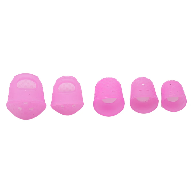 15Pcs Guitar Fingertip Protectors Silicone Finger Guards Guitar Finger Cover For Ukulele Electric 4 Colors Breathable