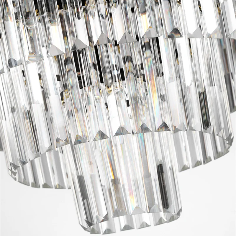 Хрустальные люстры K9 lustre cristal ретро люстра освещение черный круглый квадратный многослойный люстры современная люстра