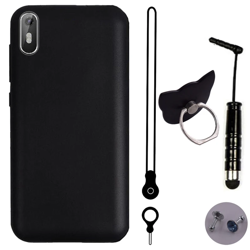 iTien TPU Silicone Protect Cover Phone Case For Cubot J5 5.5 inch Lanyard Ring Pen Gel Shell Etui Skin | Мобильные телефоны и