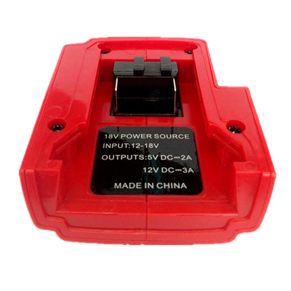 Конвертер USB адаптер источник питания для литиевой батареи 12 В M12 M18 Красный Замена портативный безопасный зарядное устройство инструменты для семьи