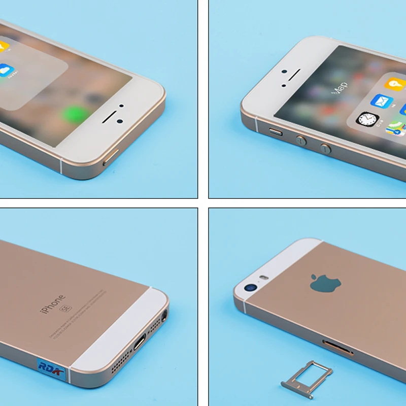 Разблокированный смартфон Apple iPhone SE A1723, 4,0 дюймов, двухъядерный, 16 ГБ/32 ГБ/64 Гб ПЗУ, 12МП камера, iOS Touch ID, мобильный телефон 4G LTE