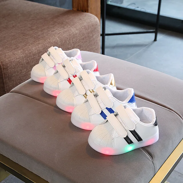 Size 21-30 Baby Toddler Glowing Shoes Children Led Breathable Shoes Boys Glowing Sneakers Girls Sneakers with Luminous Sole 5