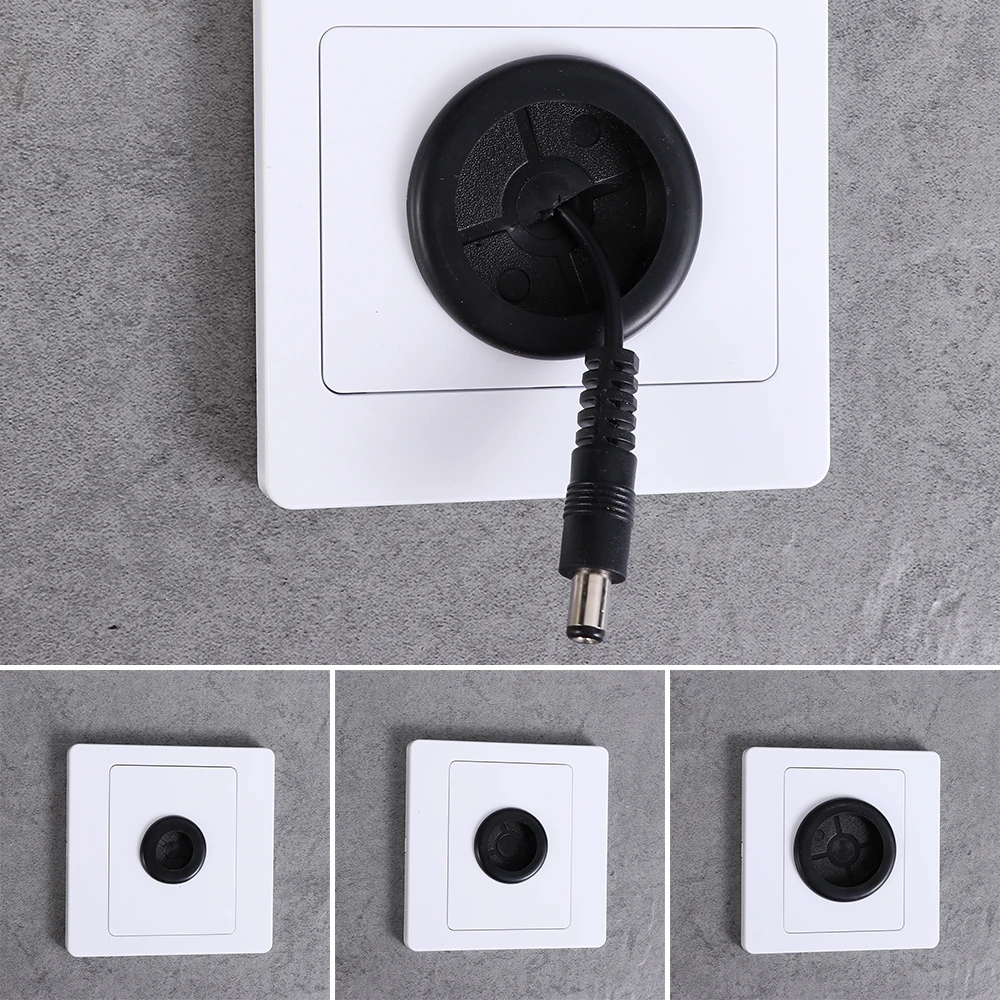 Wall Blank Panel Outlet Hole Decorative Cover Cable Socket Rubber Pad Cable Organizer Storage Wiring Accessory 1Pcs cable organizer,cable hole cover,hole plug