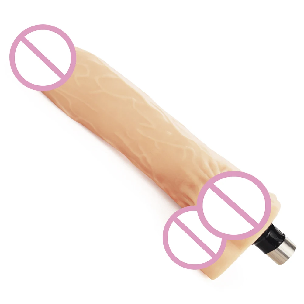 iKenmu Well Made Dildo Attachments Sex Machine Attachments Silicone Dildo for 3XLR Connector Sex Machine Accessories Dildo