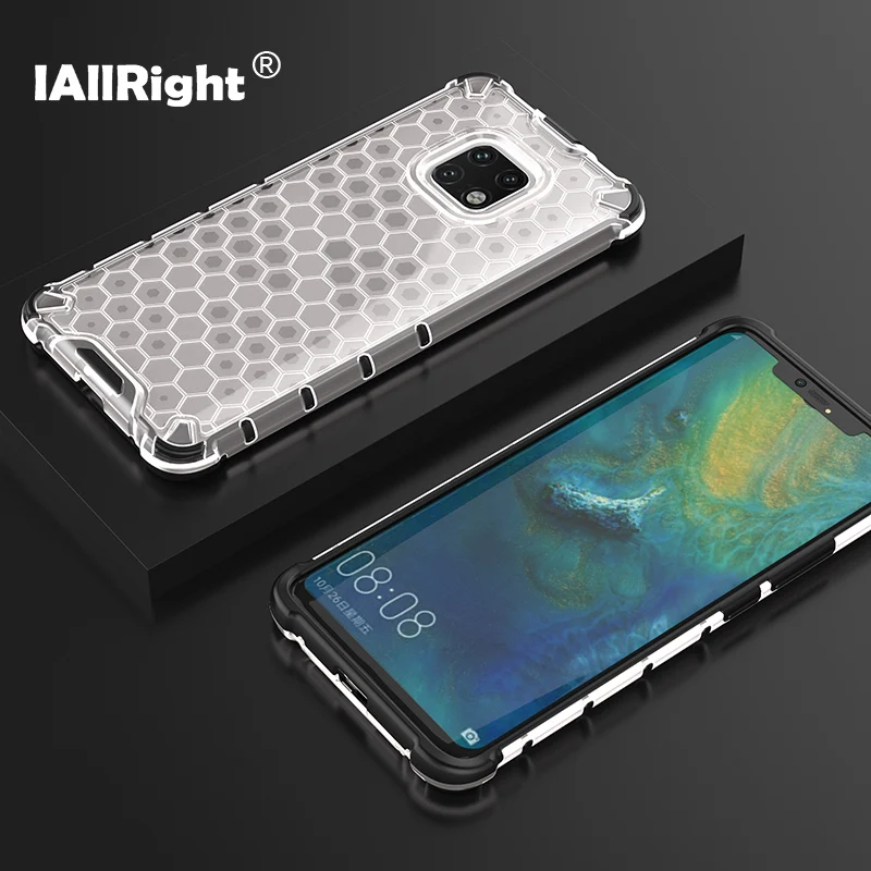 Жесткий чехол-накладка с сотовым дизайном из силикона и пластика для Huawei Mate 20