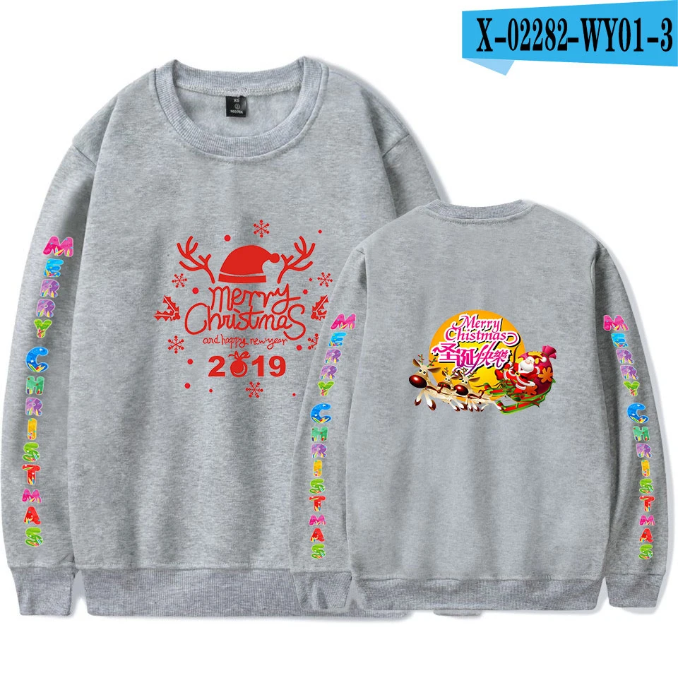 Осень, Рождественский день, Женская Толстовка Harajuku Kawaii, китайский стиль, толстовка с надписью, повседневная, модная, эстетическая, толстовки - Цвет: gray