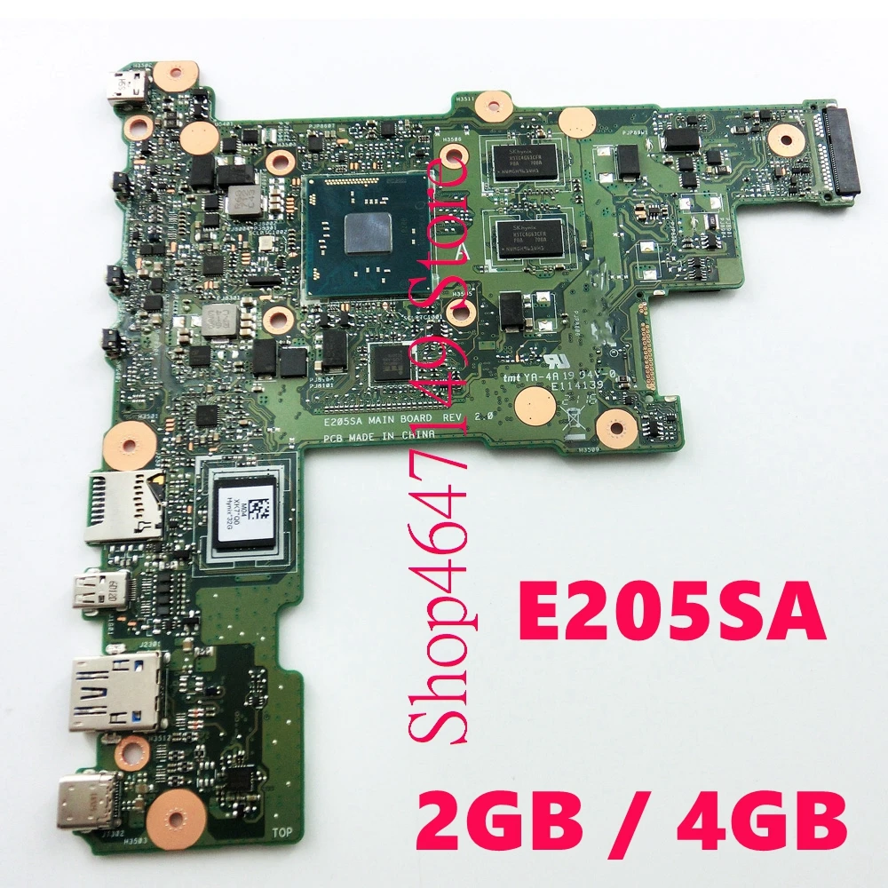 E205SA 2 ГБ/4 Гб RAM 32G SSD материнская плата E205S E205 Материнская ASUS | Компьютеры и офис