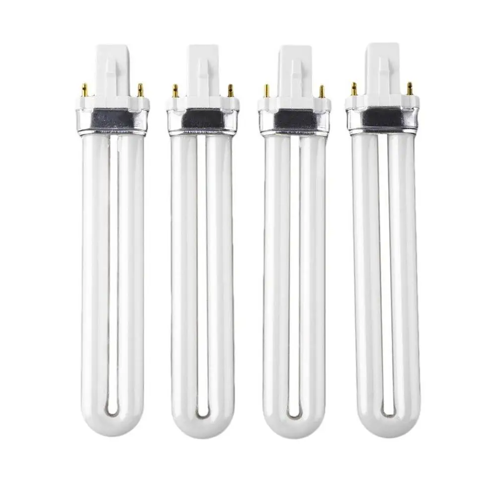 4Pcs 9W Curing UV Gel Lamp Nail Art Bulb Tube Replacement For Drying Polish Machine Manicure | Красота и здоровье