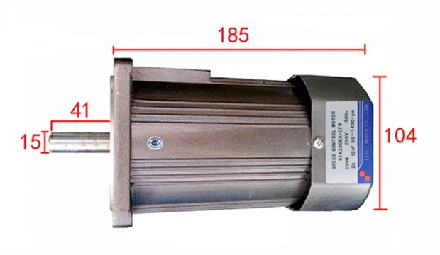 200W optical axis speed regulating motor, AC220V single-phase speed regulating motor 1400rpm/2800rpm+ speed governor