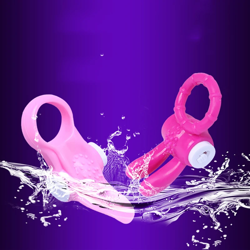 2 цвета силиконовый Кролик вибрирующий пенис Стимулятор клитора Вибратор для пар