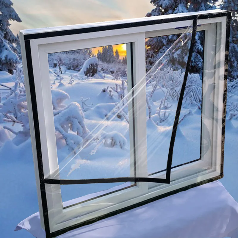 Window Heat Insulation film Warm in winter Self-Adhesive mucosa protective Energy transparent Soft glass For window | Дом и сад