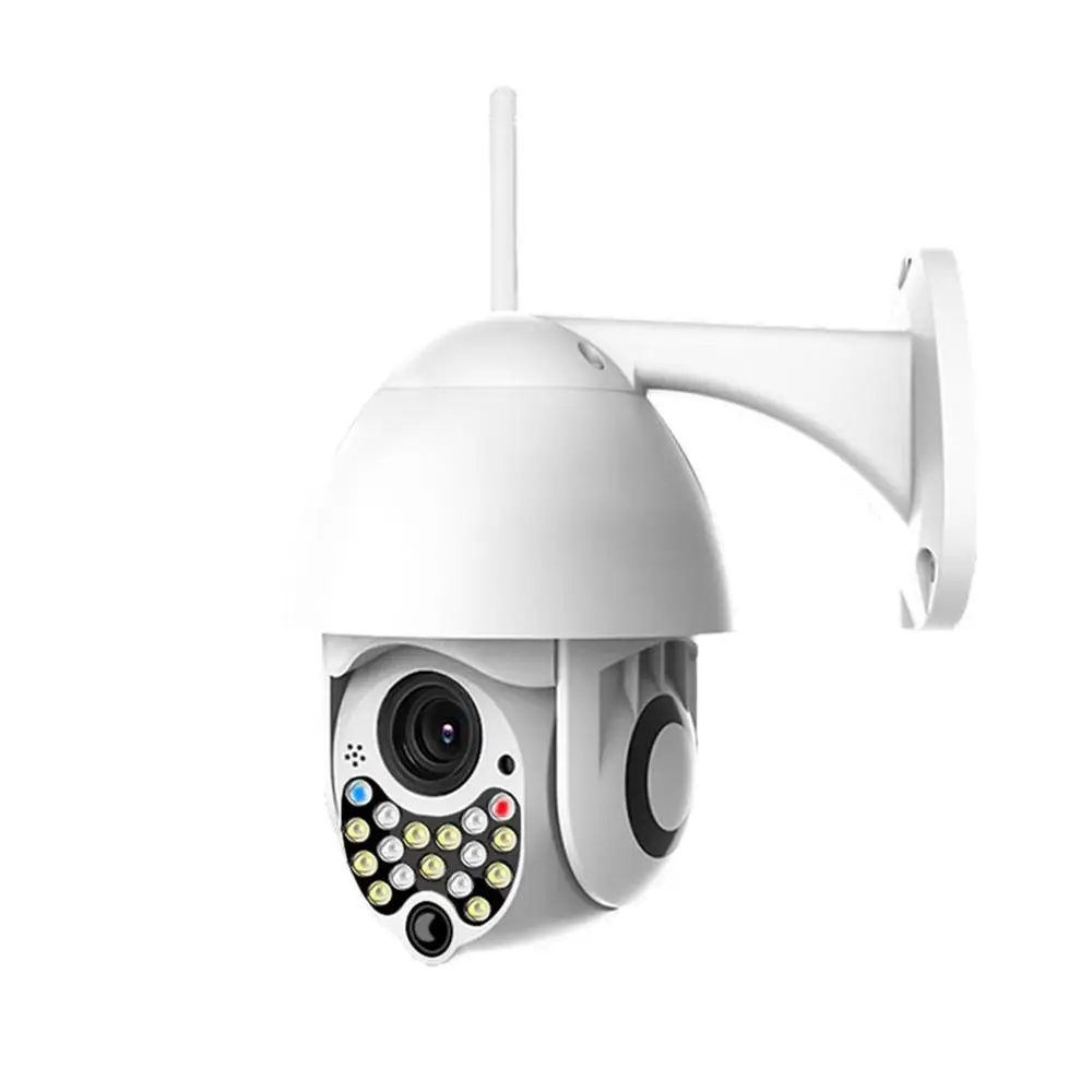 Главная безопасности HD 1080P IP Камера Беспроводной камеры для наружных помещений 17LED 2MP высокое Скорость ИК-камера видеонаблюдения с звуко-световая сигнализация Функция