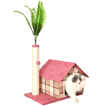 

Cat Litter Scratcher Cats Bed Kennel Climbing Sisal Column Cats Scratching Post Tree Scratcher Kitten House Pet Bed Accessories