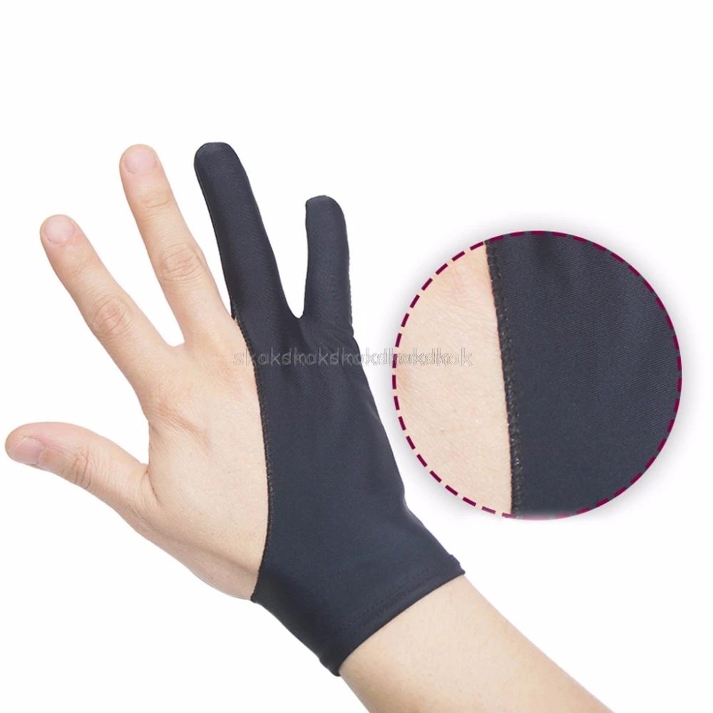 

2 Fingers Drawing Glove Anti-fouling Artist Favor Any Graphics Painting Writing Digital ablet For Right And Left Hand Au13 19