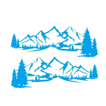

Vinyl Car Sticker Tint Film Tree 180*51CM 1pc Car Sticker Decor Mountain