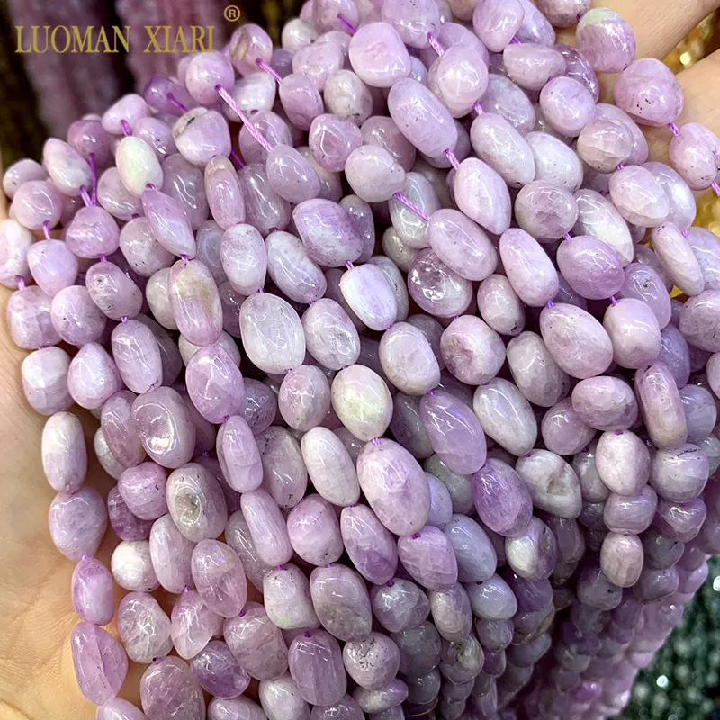 rose quartz Гравия 8-10 мм натуральные аметисты кунциты лазурит Pietersite каменные бусины для самостоятельного изготовления ювелирных изделий браслет ожерелье - Цвет: rose quartz