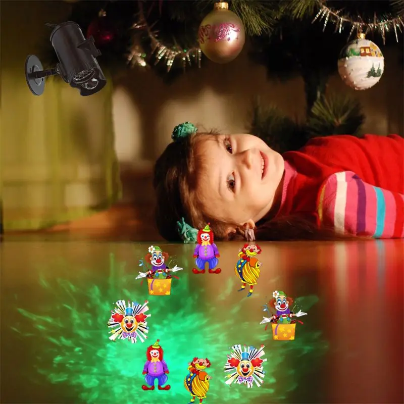 

Ocean Wave US Christmas Projector Lights 2-in-1 with 16 Slides 10 Colors for Holidays Partys D08F