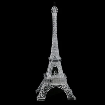 

Luminous Desktop Gift Battery Operated Led Valentine's Day Eiffel Tower Romantic Home Decoration Plastic Bedroom Night Light