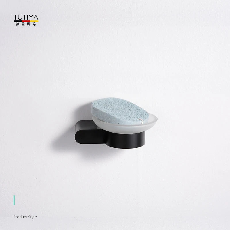 TUTIMA 304 элегантное из нержавеющей стали Черное круглое мыло стойки toilethardwareaccessories