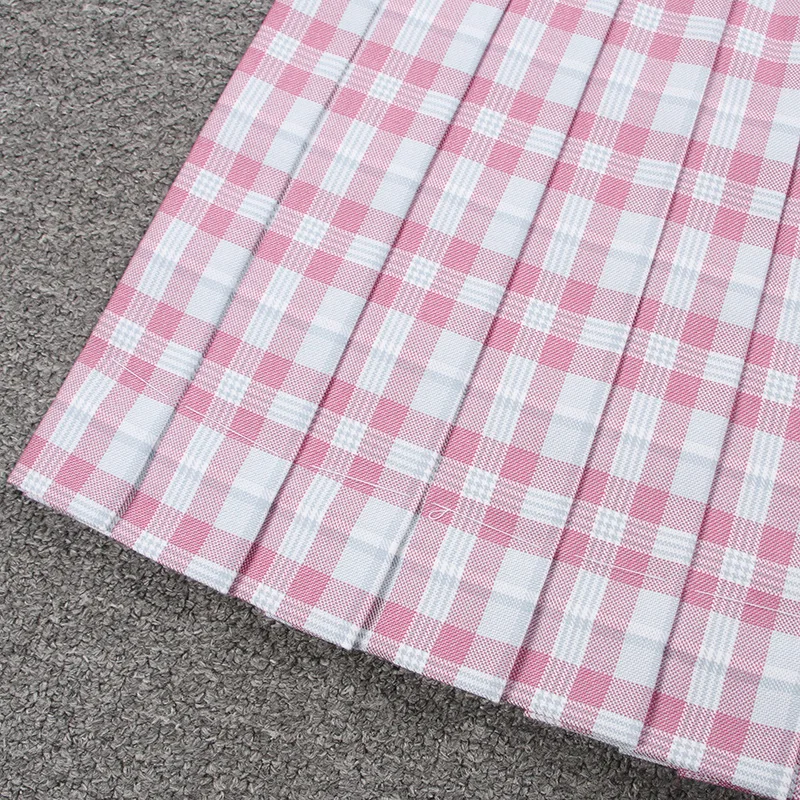 Японские школьные платья для девочек, красное вино, розовая клетчатая плиссированная юбка для женщин, JK, Униформа, юбка для студентов, аниме, костюм моряка, юбка