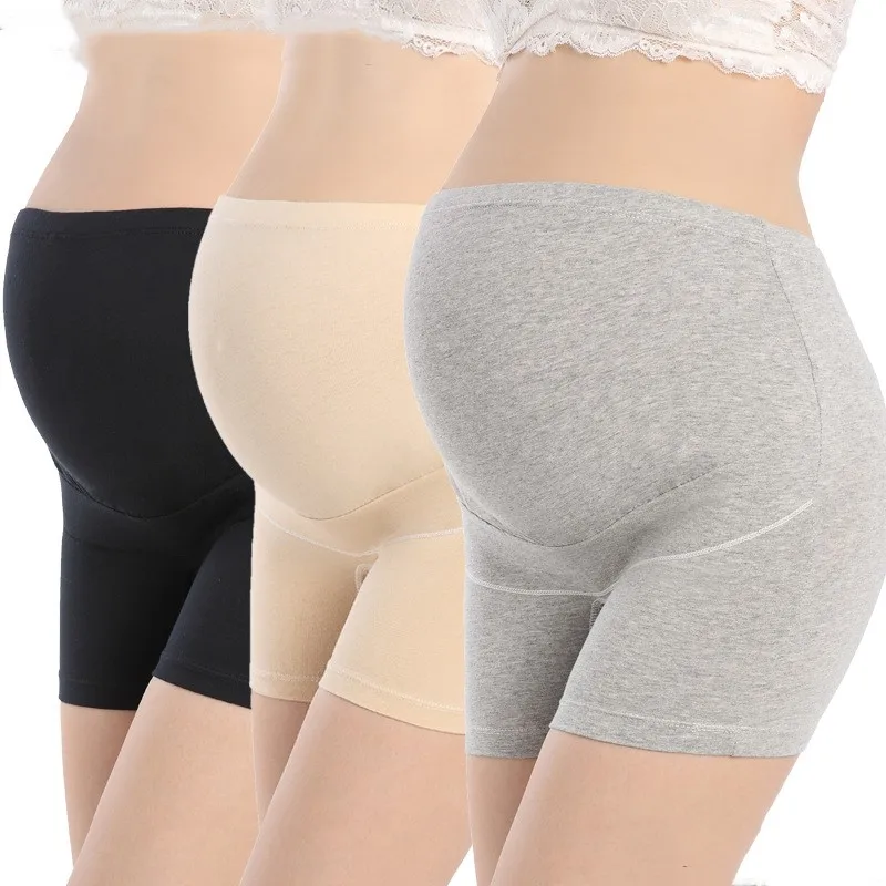 Maternity Support Band Maternity Safety Pants Adjustable Waist Lace Trim Short Leggings Women Pregnancy