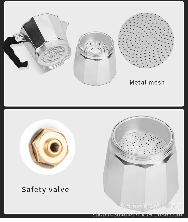 Cafetière Moka Aluminium Cafetière Moka A2ZWORLD - Aluminium 3