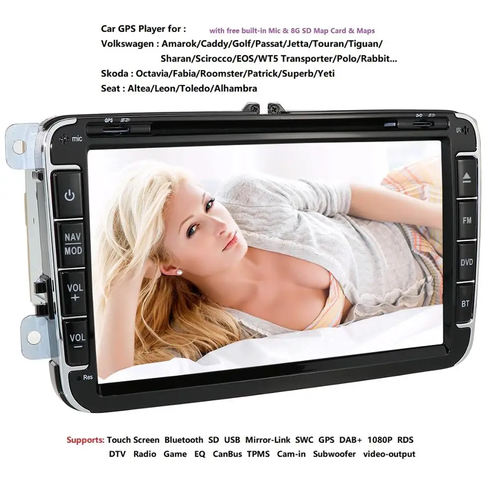 Perfect 2 din 8" Car DVD radio player Fit Volkswagen V W golf 6 touran passat B7 sharan Lavida polo tiguan DAB Free map card Rear Camera 4 Perfect 2 din 8" Car DVD radio player Fit Volkswagen V W golf 6 touran passat B7 sharan Lavida polo tiguan DAB Free map card Rear Camera 4