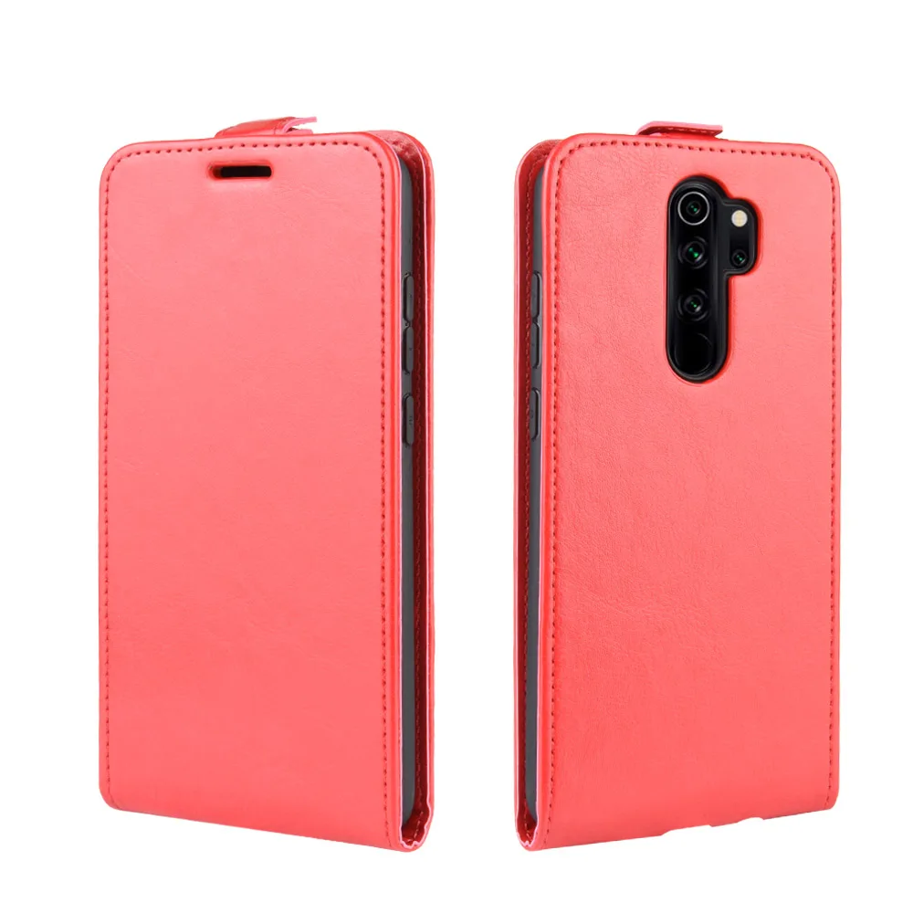 Кожаный чехол для Xiaomi Redmi K20 Pro/Note 8 Pro, Вертикальный кожаный чехол, чехол, чехол для карт, кобура - Цвет: Red