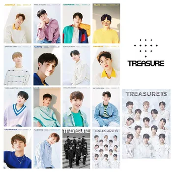 

16PCS/Set KPOP TREASUR Photocard Double Side HD Album Photo Card Lomo Cards For Fans Collective Gifts