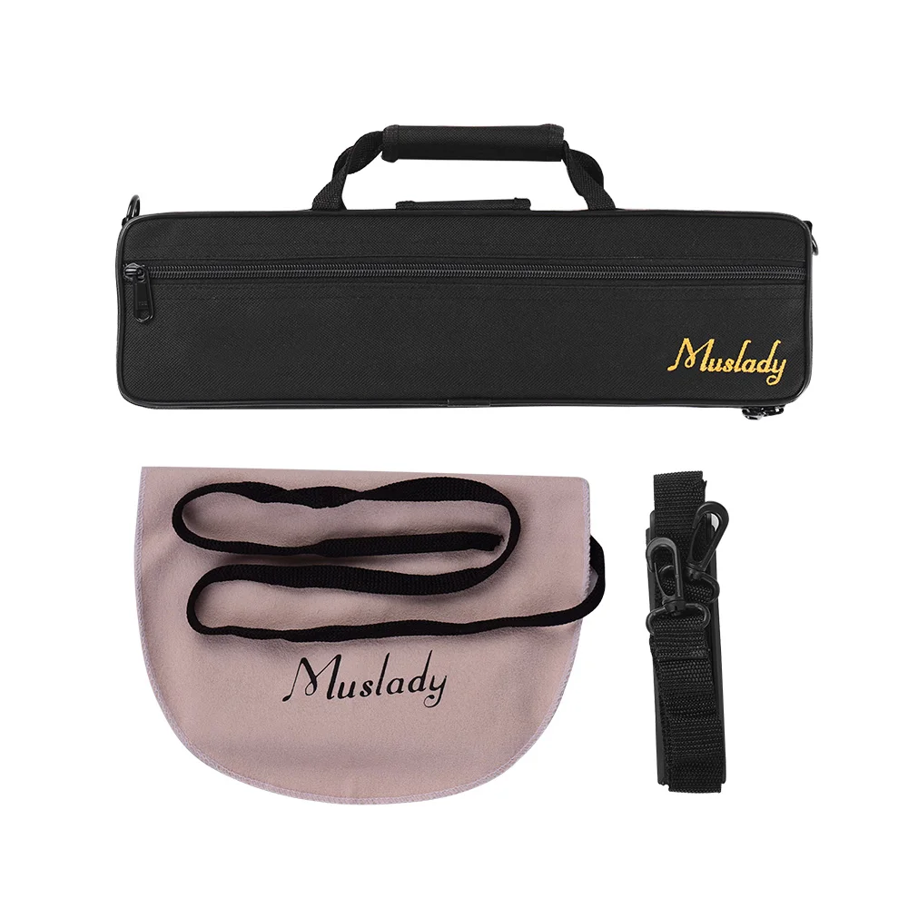 Muslady 16 Holes C Flute Case Gig Bag Backpack Box Water resistant 600D