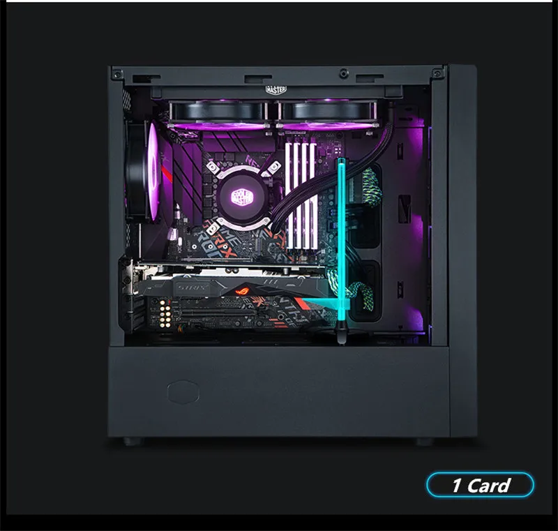 GPU кронштейн RGB видео карты Поддержка RGB 12V 4PIN или A-RGB 5V 3PIN освещение анти-изгиб Подставка-радиатор Полюс