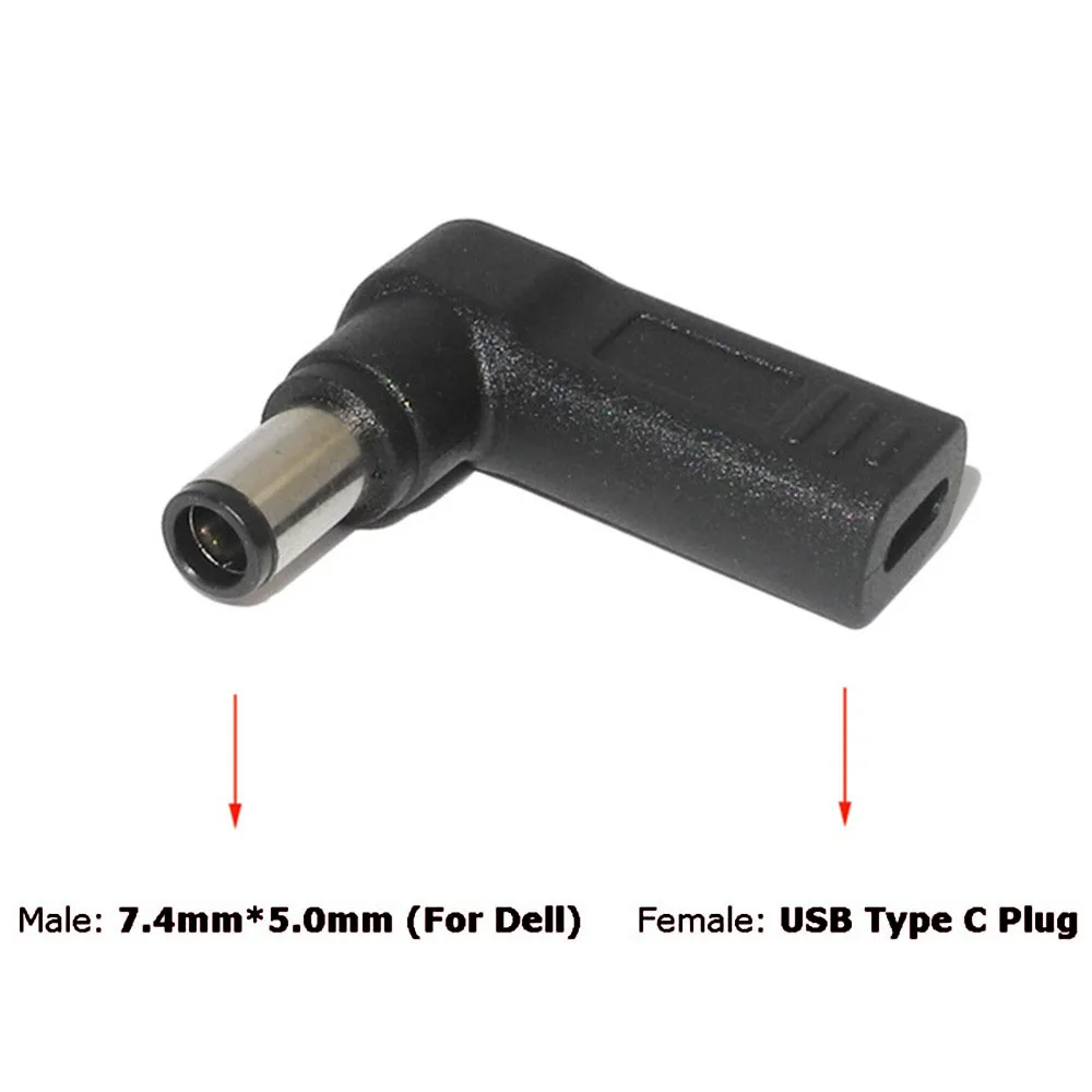 Для Dell разъем адаптера зарядное устройство для ноутбука адаптер usb type-C конвертер Женский DC розетка питания для Dell 7,4*5,0 мм 4,5*3,0 мм